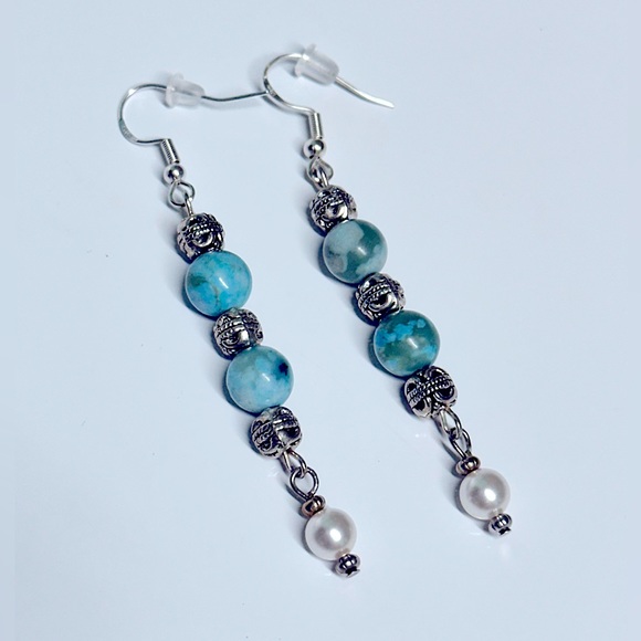 🥳HP:RARE Soul’s 3pc Handcrafted “Persian Turquoises” Gemstones 925s Jewelry Set - Picture 6 of 17